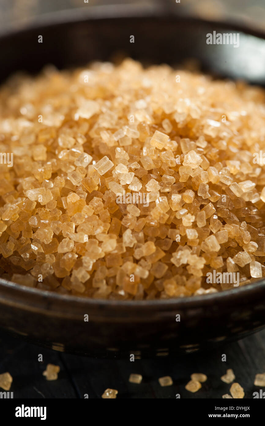 Raw Organic Cane Sugar in a Bowl Stock Photo Alamy