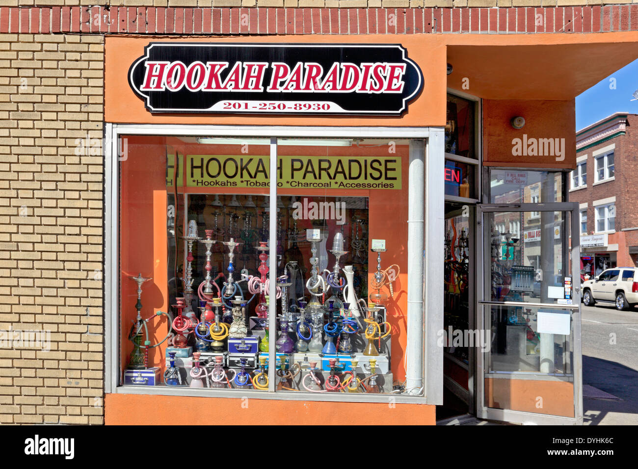 Hookah store Hackensack New Jersey Stock Photo