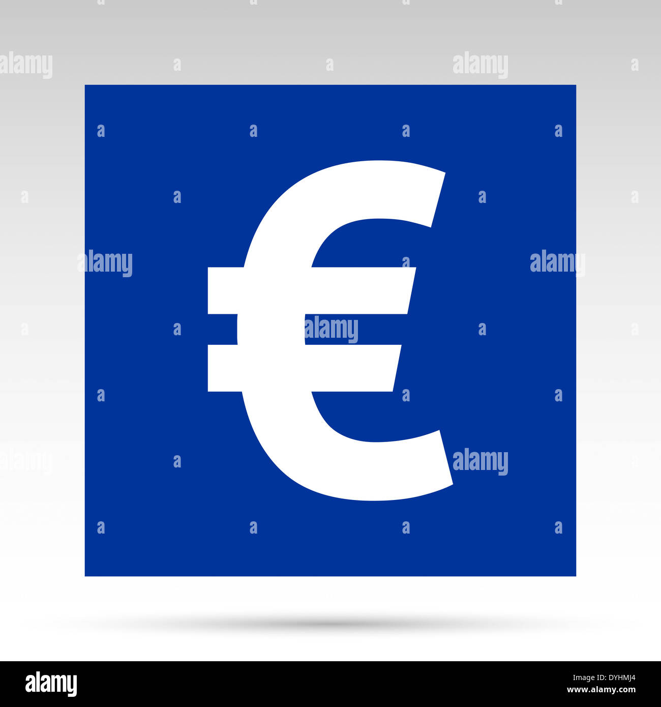 Euro flat icon blue Stock Photo Alamy