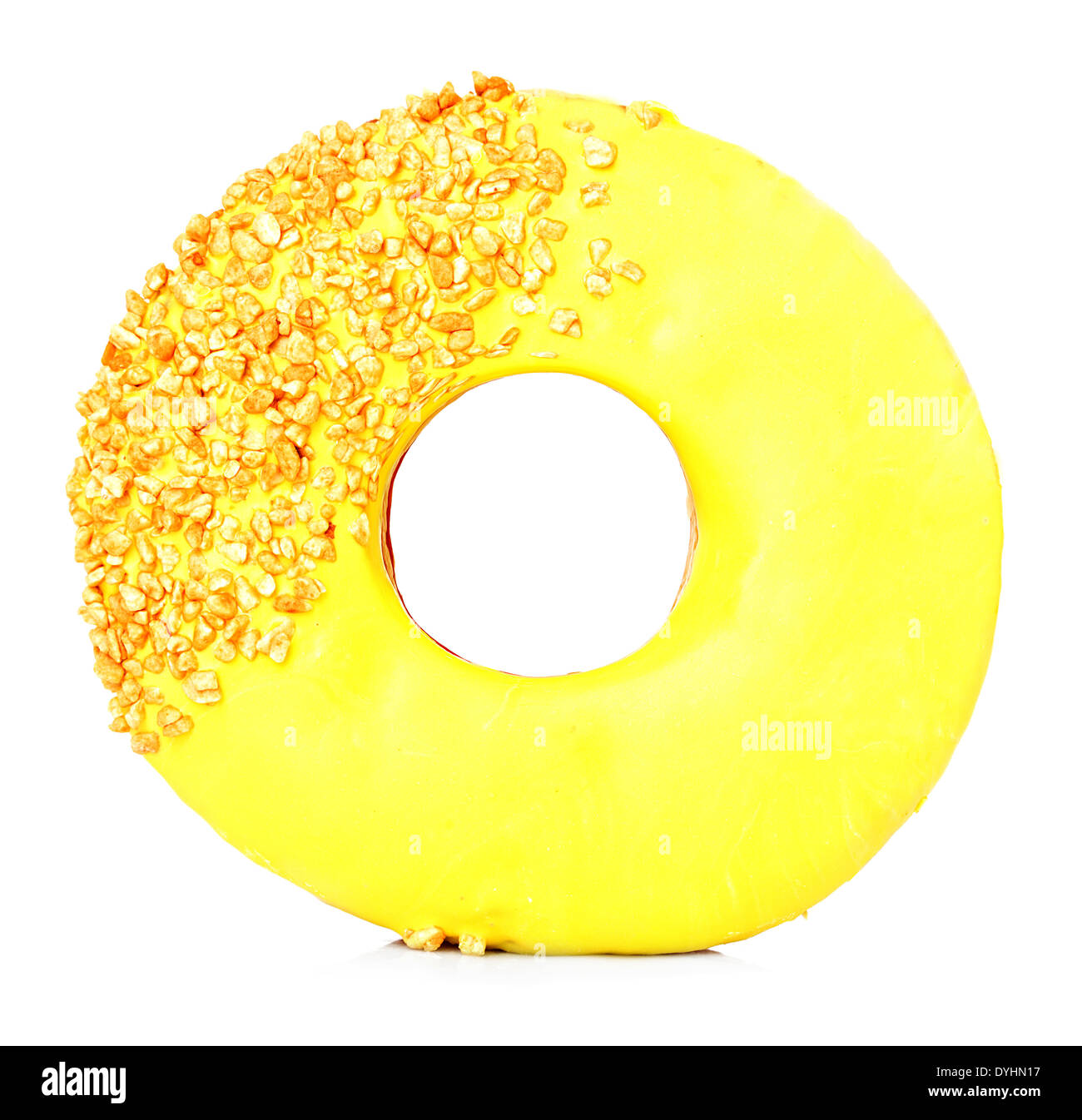 donut close-up isolated on white background Stock Photo - Alamy