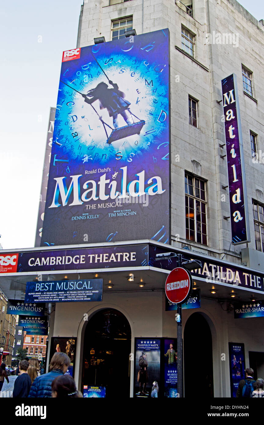 Cambridge Theatre, a West End theatre facing Seven Dials, West End