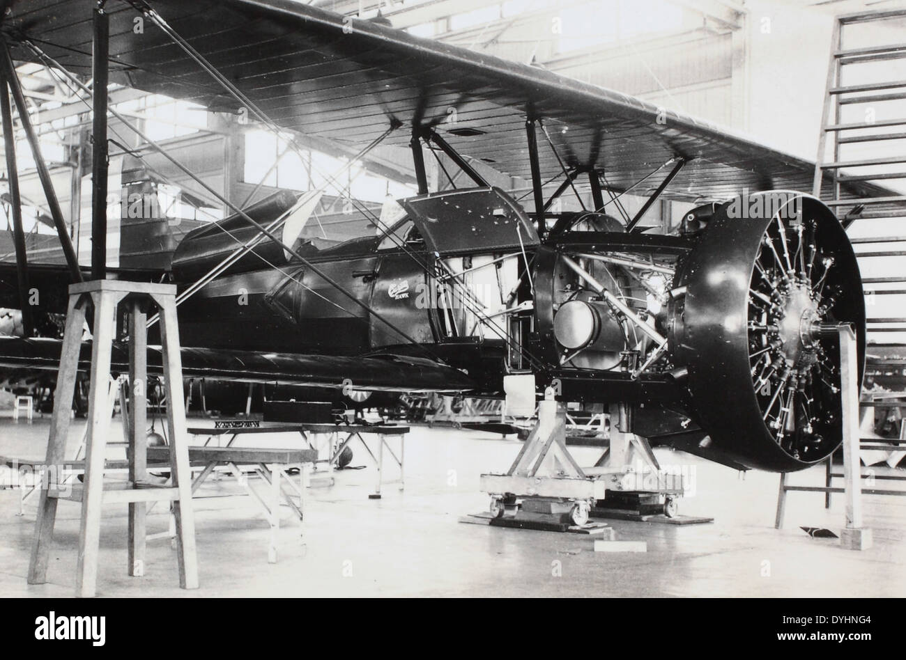 Curtiss Hawk Under Construction Stock Photo Alamy