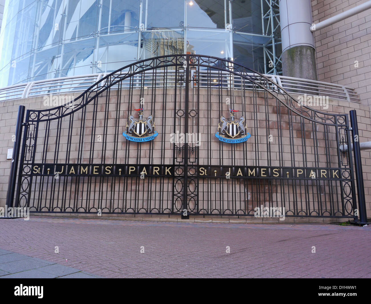 Original Gates outside Newcastle United ( NUFC ) football ground, St