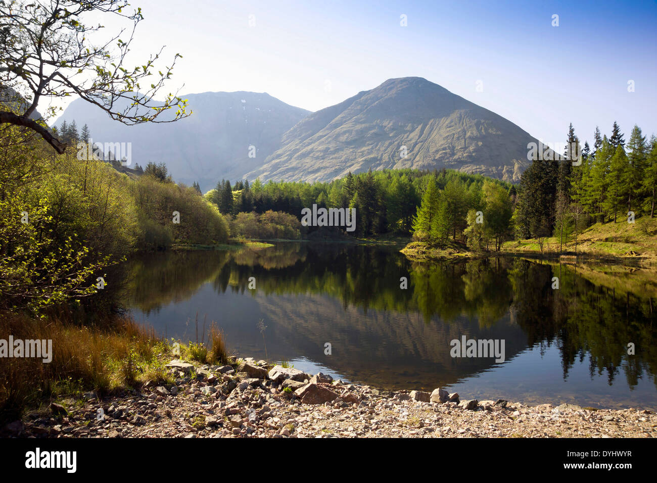 glencoe lochan Stock Photo