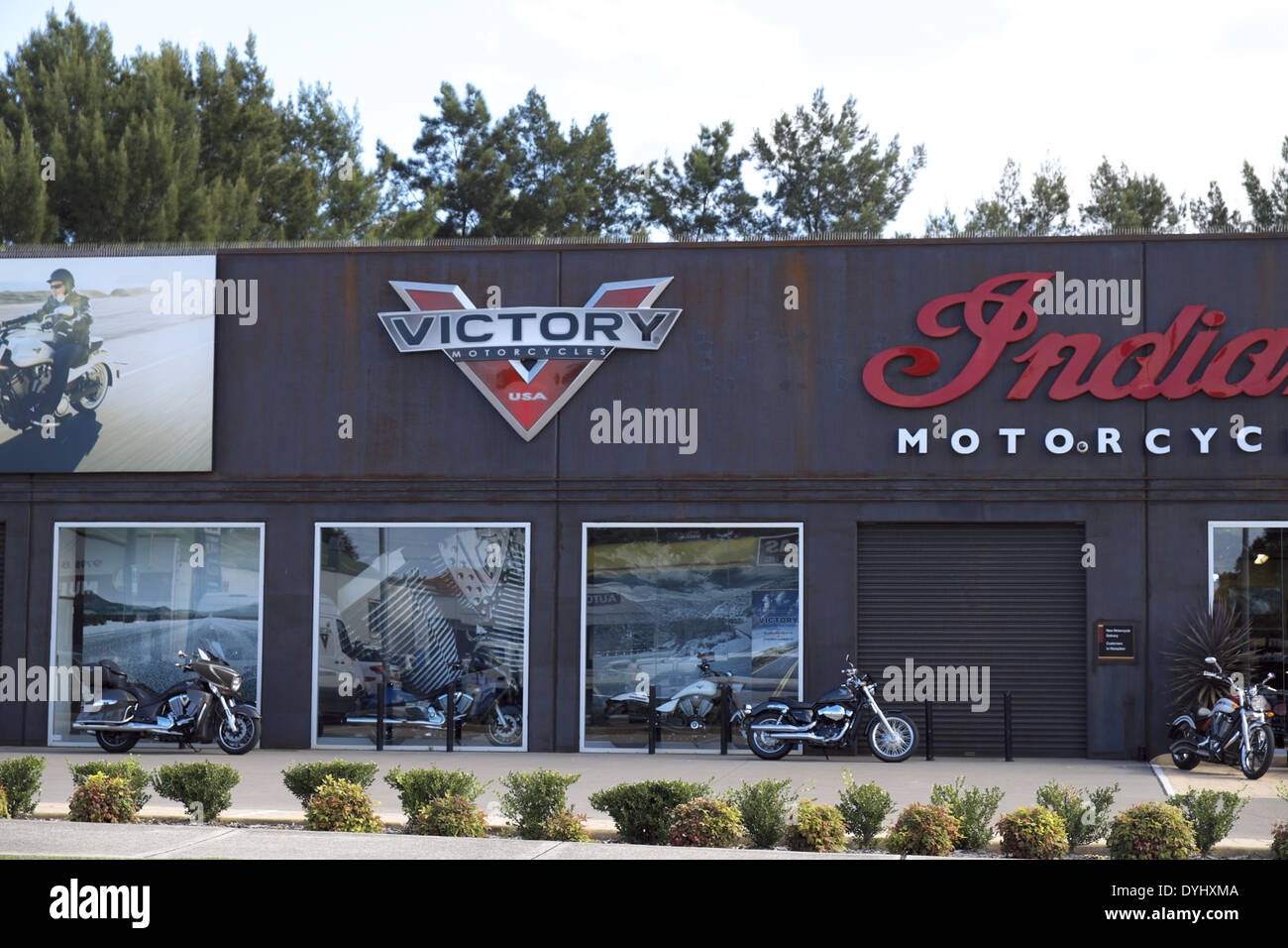 Indian and Victory motorcycle dealership on parramatta road,sydney,australia Stock Photo