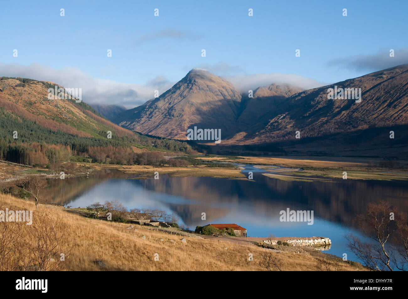 glen etive and loch etive Stock Photo Alamy
