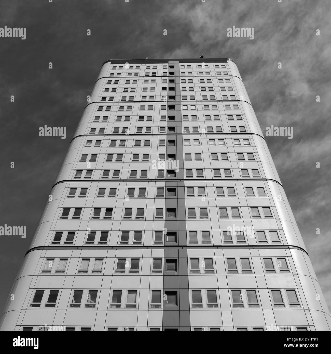 Bewick court block high rise flats Black and White Stock Photos