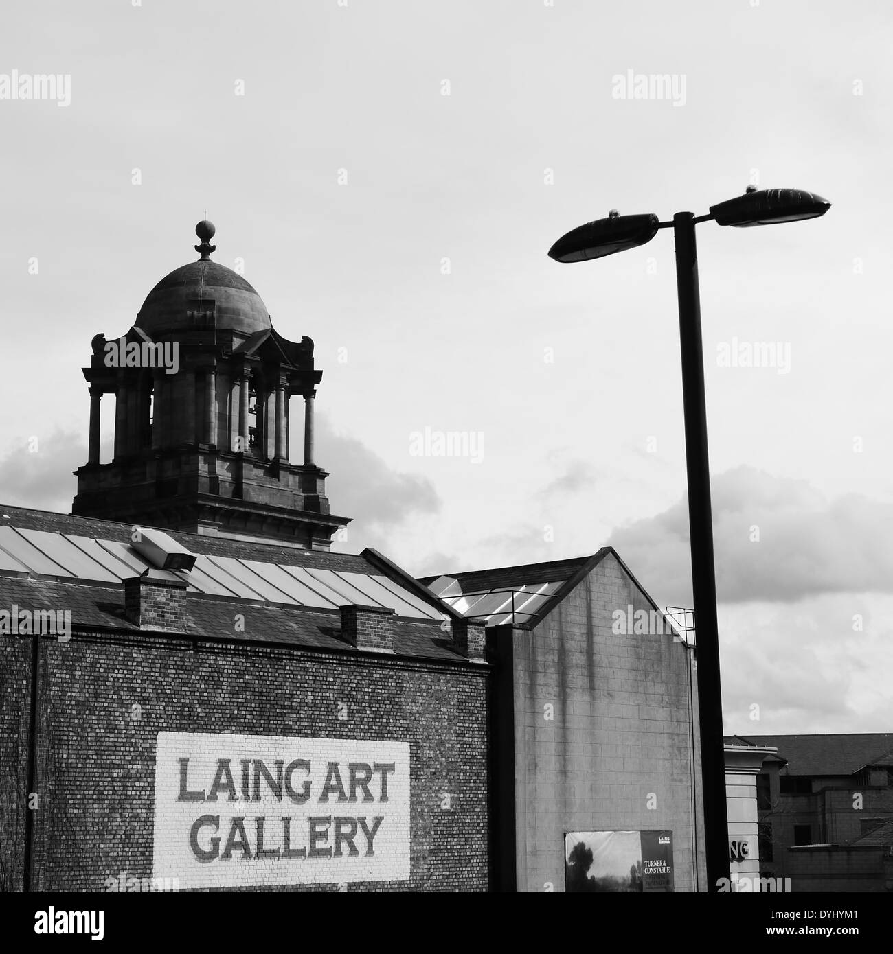 Architecture and neo-classical dome of Laing Art gallery, Newcastle upon Tyne, NE1, England, UK Stock Photo