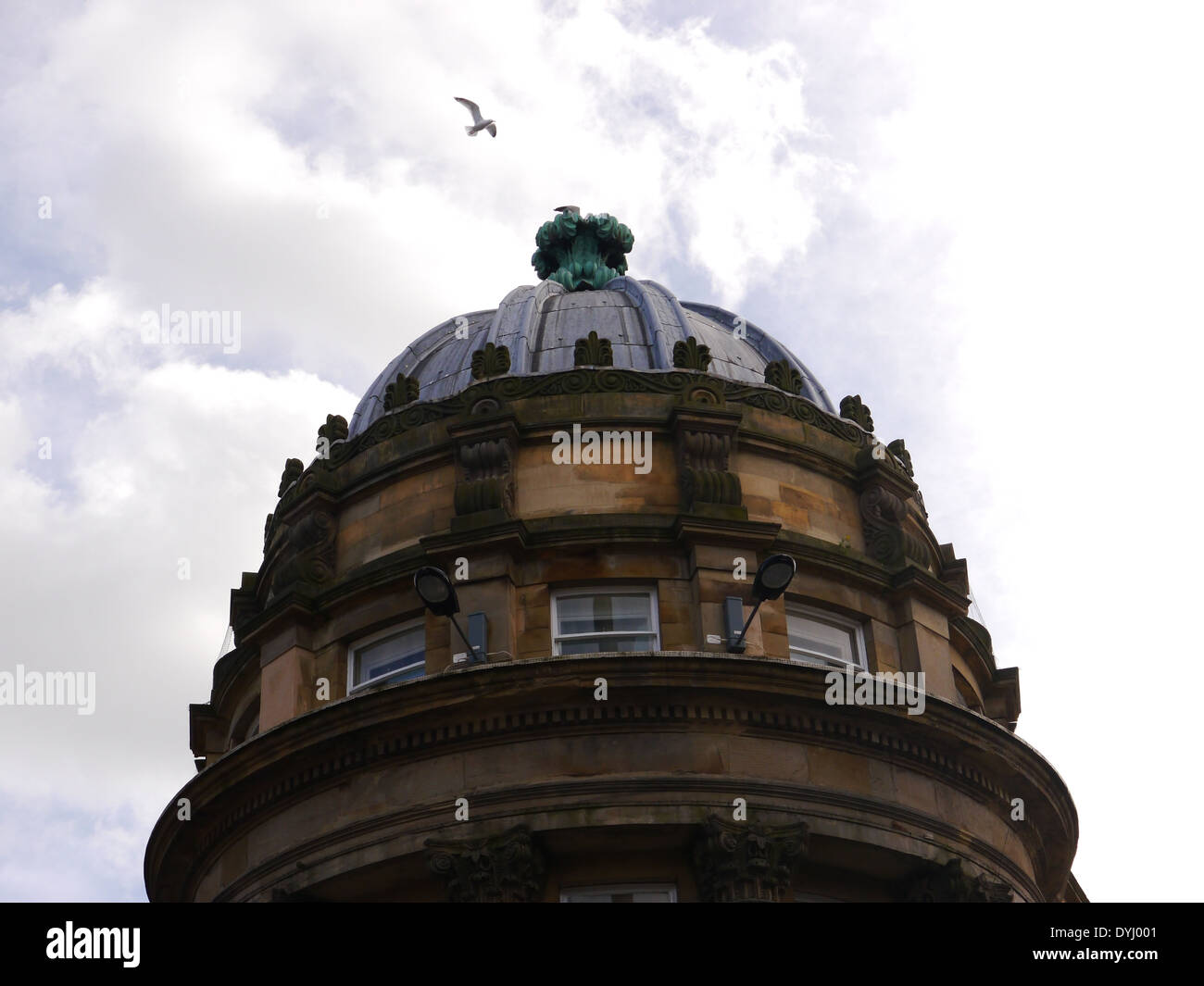 Architecture: Domed stone building in neo-classical style. Newcastle upon Tyne, NE1, England, UK Stock Photo