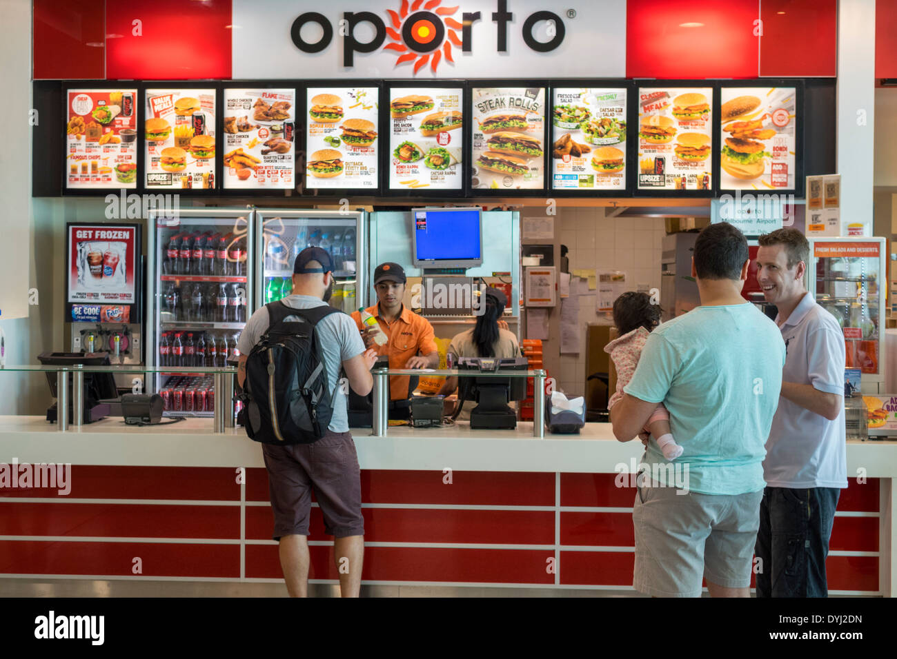 Lima Peru,Jorge Chávez International Airport,LIM,aviation,terminal,food  court plaza table tables casual dining,Papa John's,pizza,restaurant  restaurant Stock Photo - Alamy