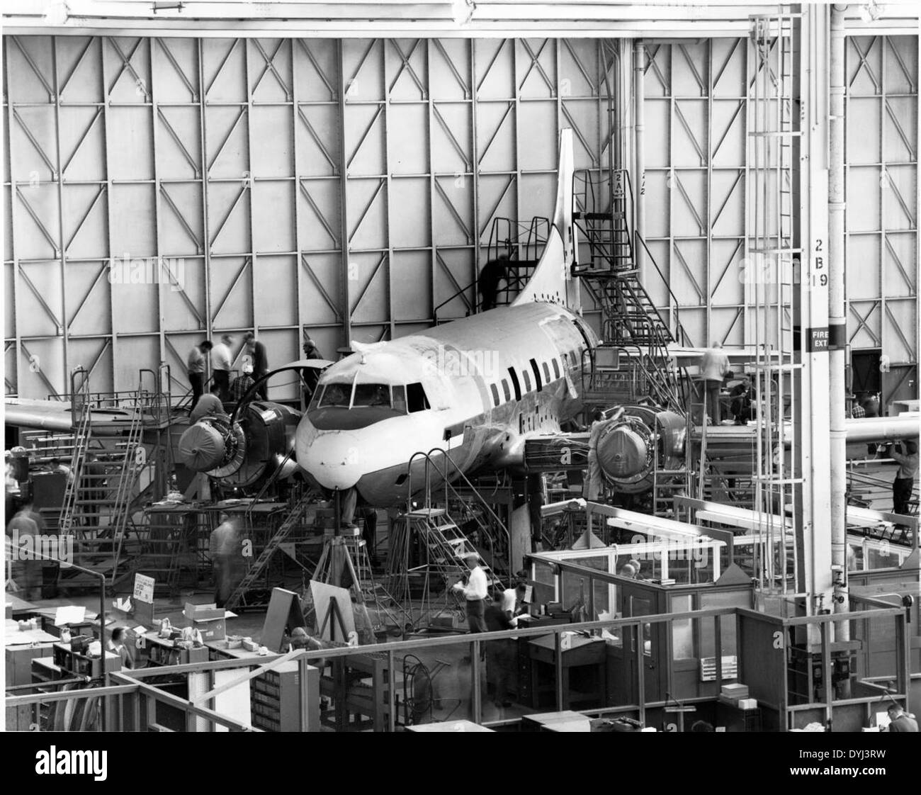 Aircraft transport aviation turboprop Black and White Stock Photos ...
