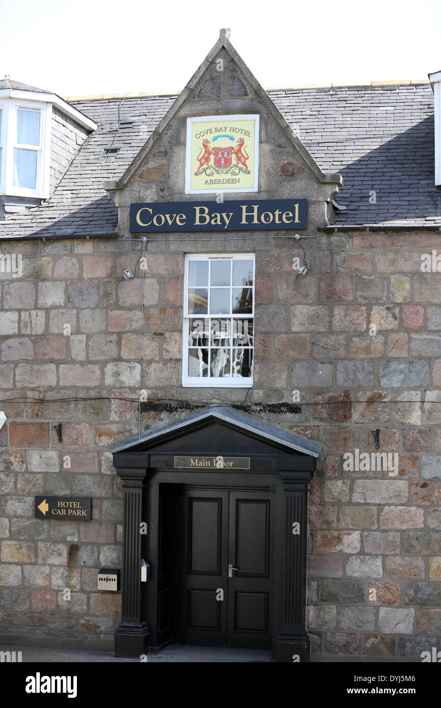 The Cove Bay Hotel in the village of Cove, Aberdeen city, Scotland, UK