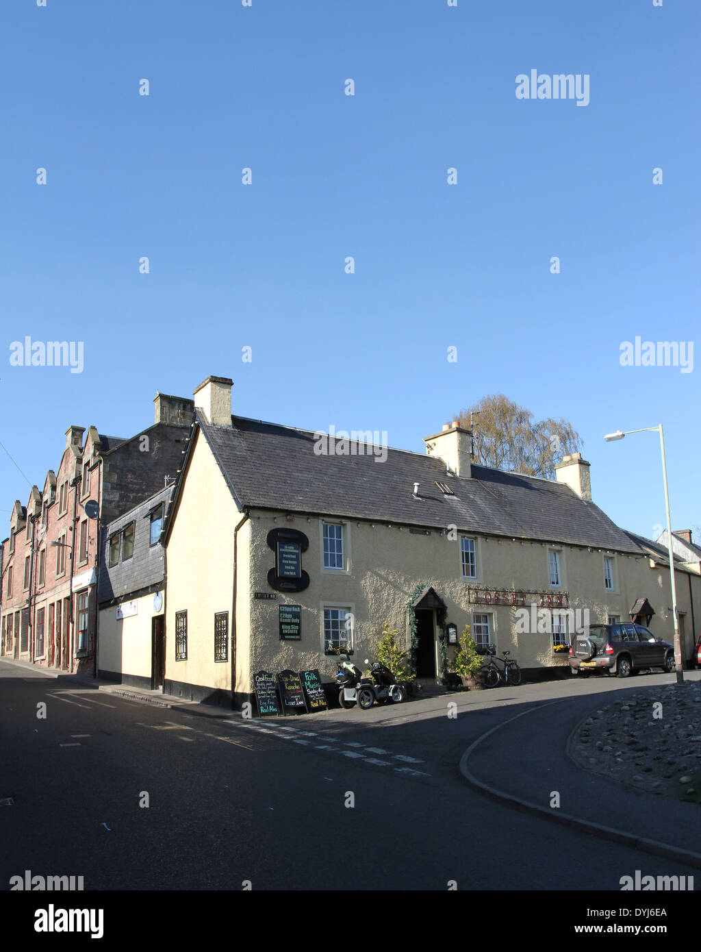 exterior of Losset Inn Alyth Scotland April 2014 Stock Photo Alamy