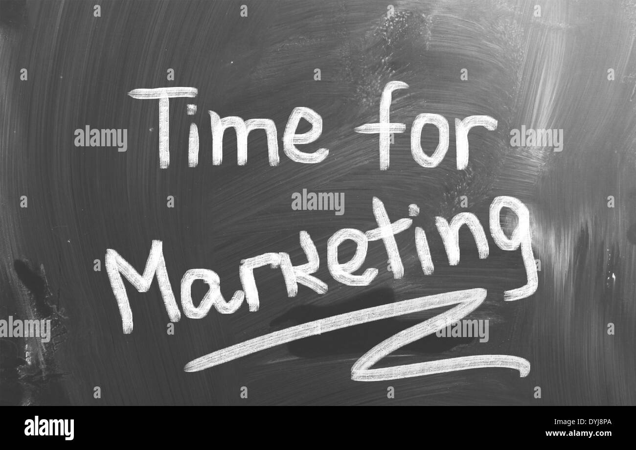 Time For Marketing Concept Stock Photo Alamy