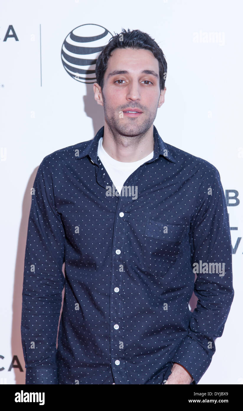 New York, NY, USA - April 18, 2014: Actor and writer Michael Godere attends the 2014 Tribeca Film Festival Word Premiere Narrative: 'Loitering With Intent' at BMCC/Tribeca PAC, Manhattan Credit:  Sam Aronov/Alamy Live News Stock Photo