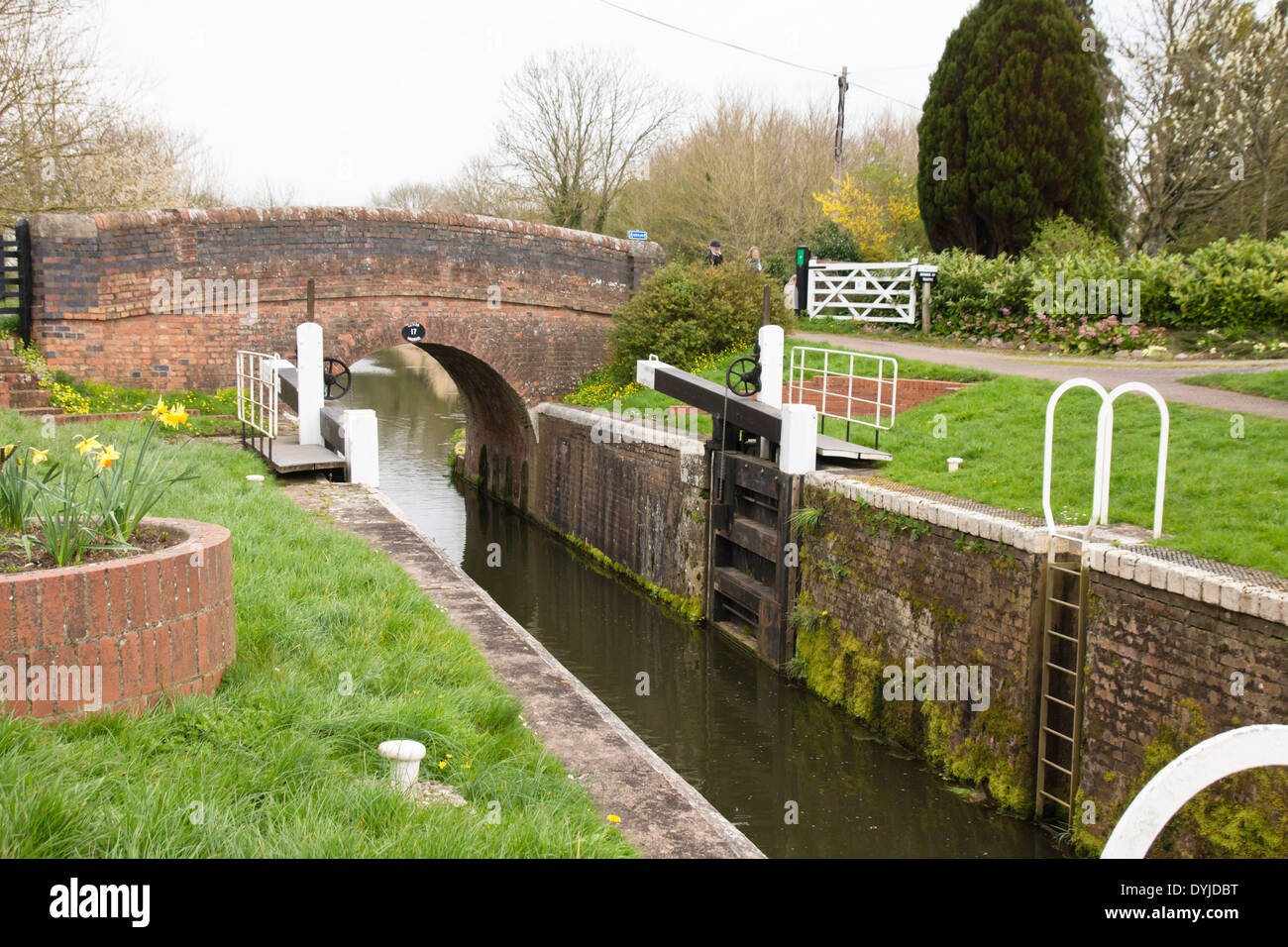 Maunsel Lock near Bridgewater Somerset England UK Stock Photo Alamy