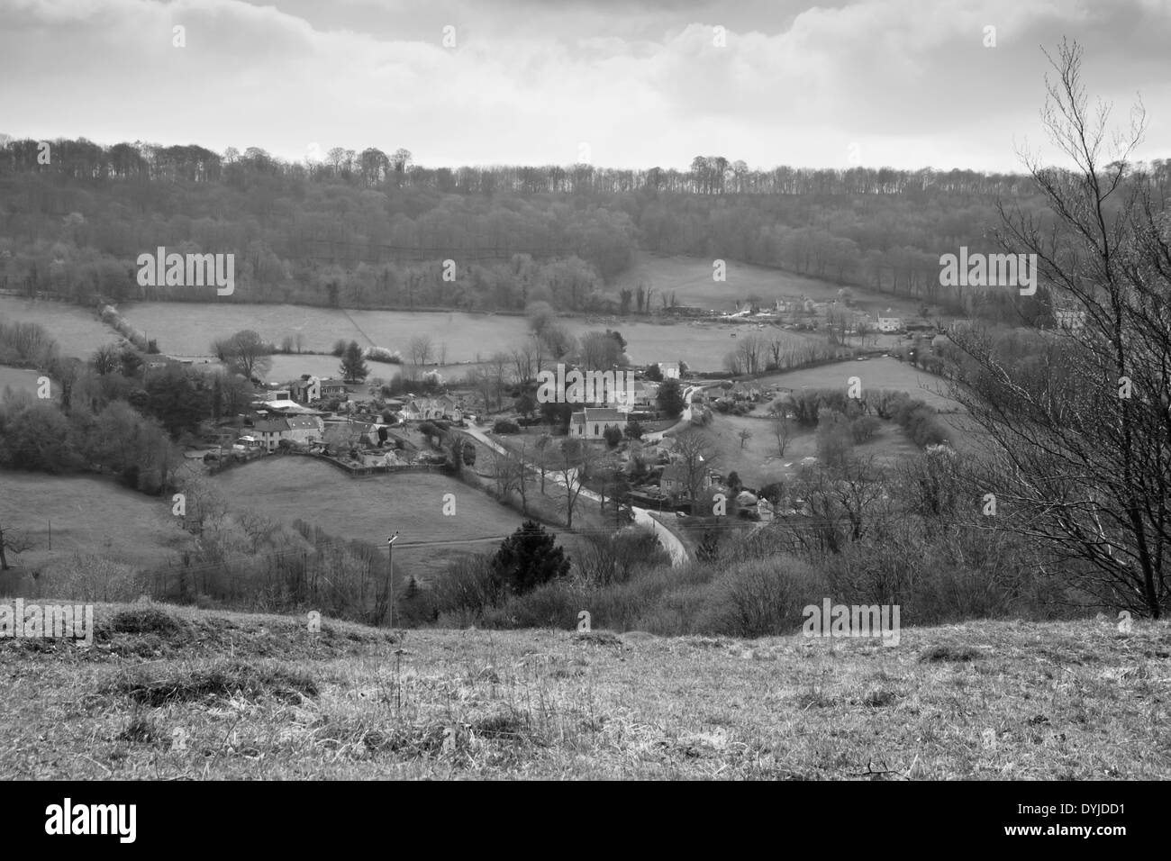 Cotswold countryside Black and White Stock Photos & Images - Alamy