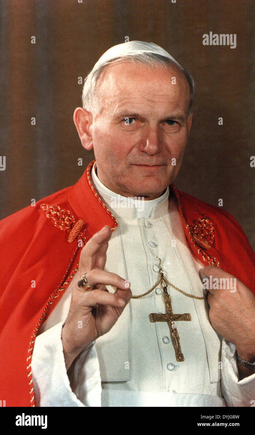 Pope John Paul II ( Wojtyla ) Stock Photo