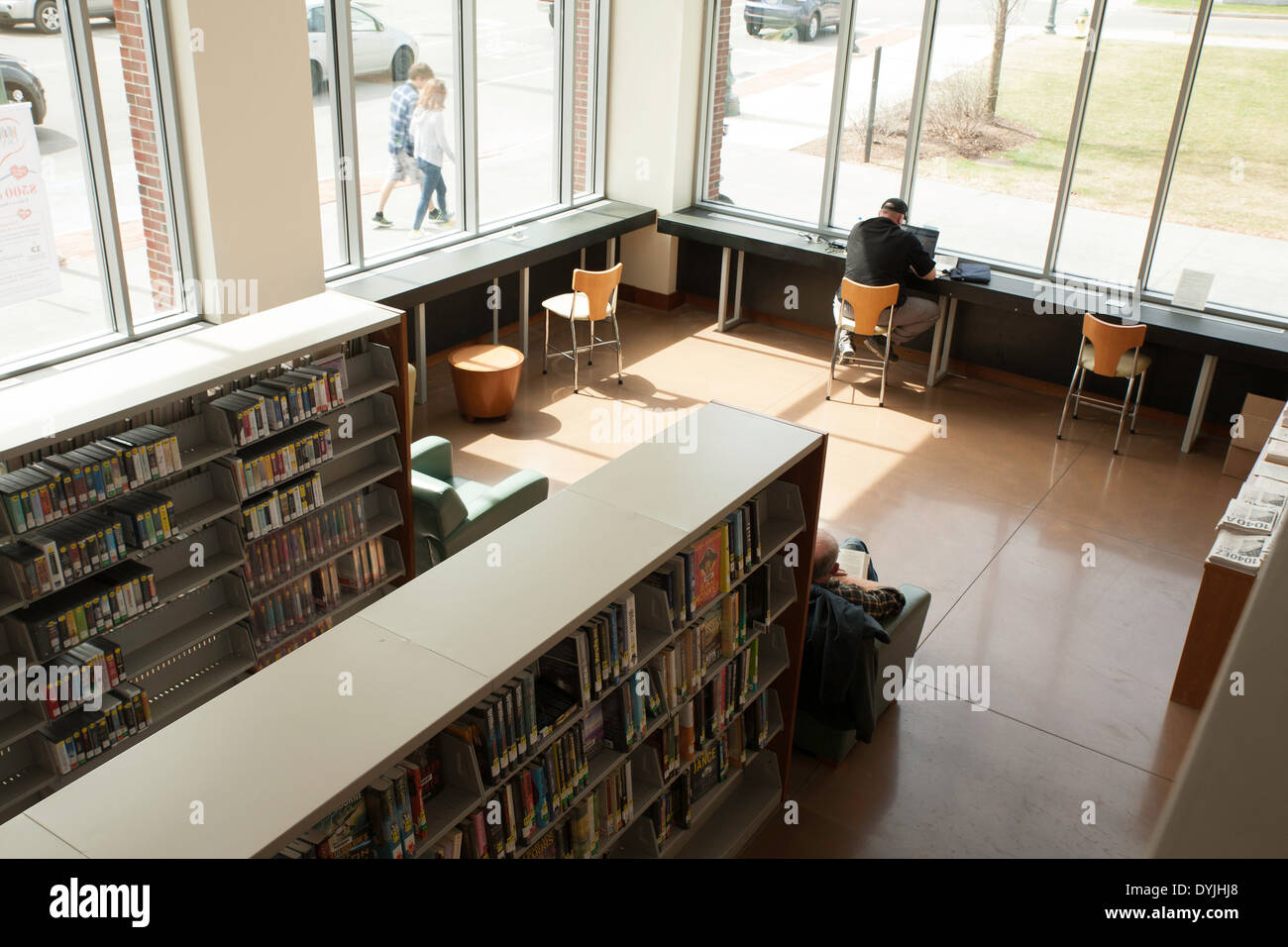 Interior view of the Crandall Public Library in downtown Glens Falls
