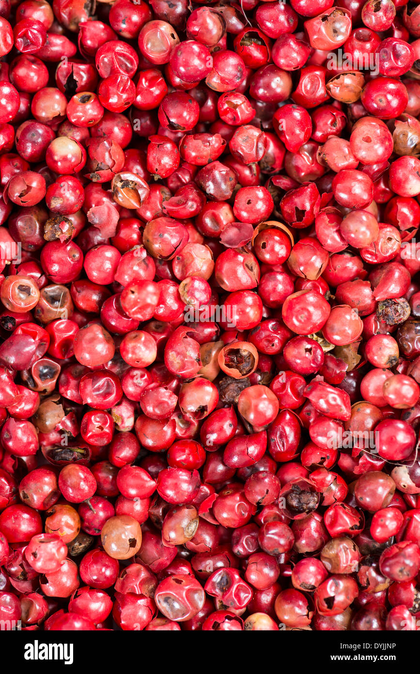 Pink Peppercorns (macro shot) for use as background image or as texture Stock Photo Alamy