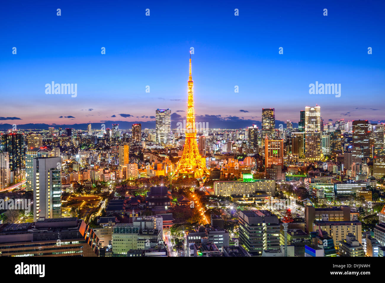 Tokyo, Japan City Skyline Stock Photo