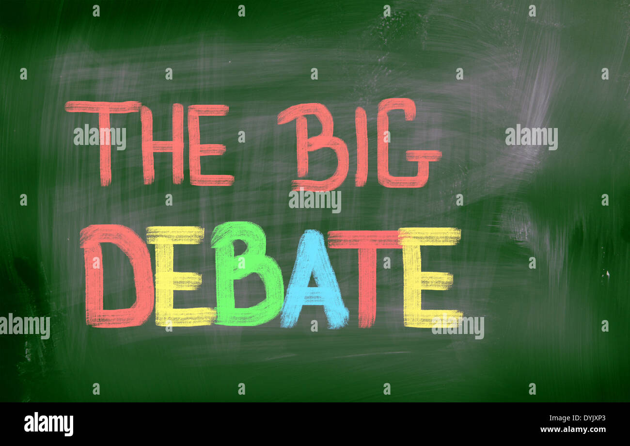 The Big Debate Concept Stock Photo Alamy