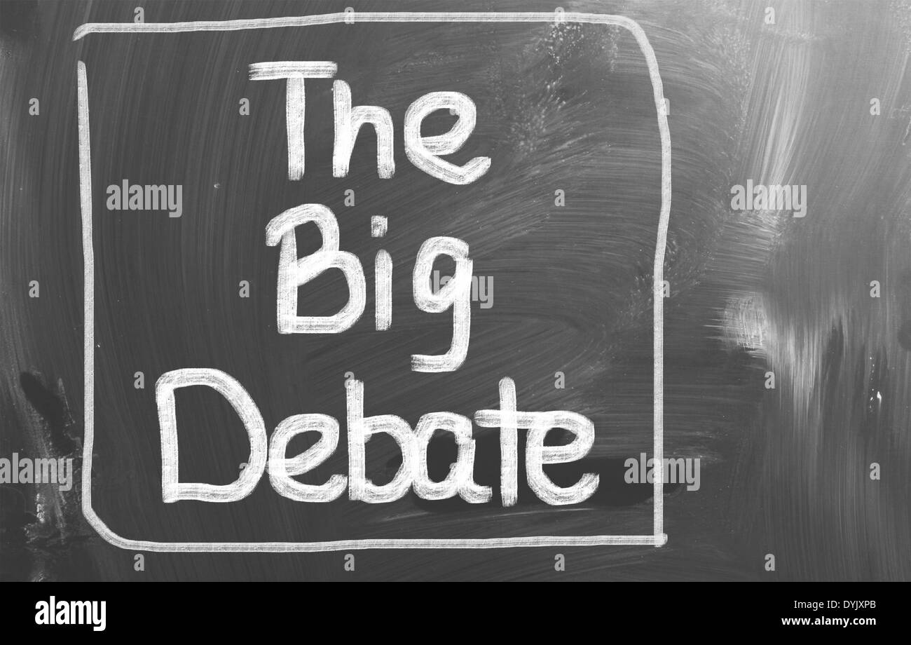 The Big Debate Concept Stock Photo Alamy