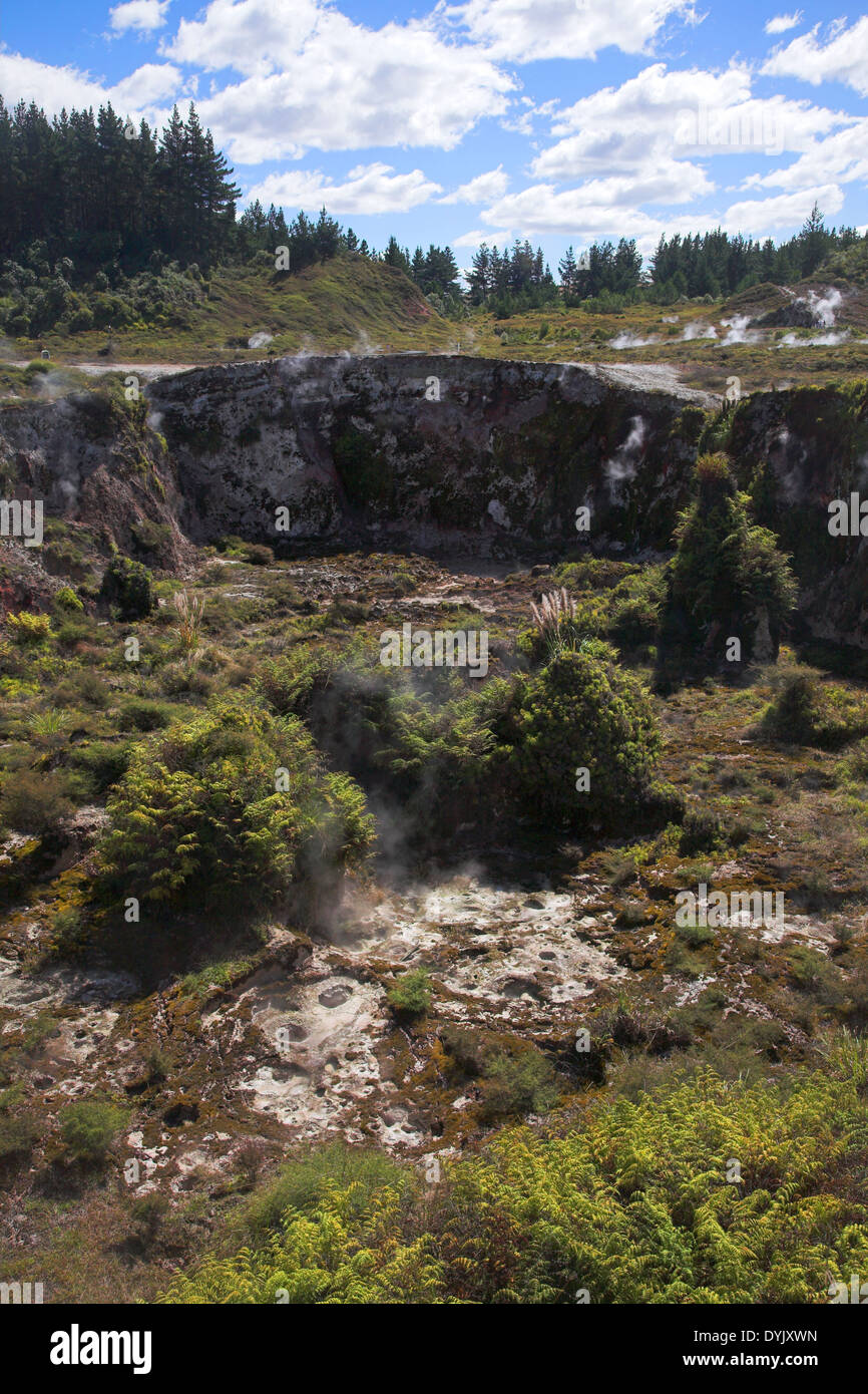Craters of the Moon, New Zealand Stock Photo