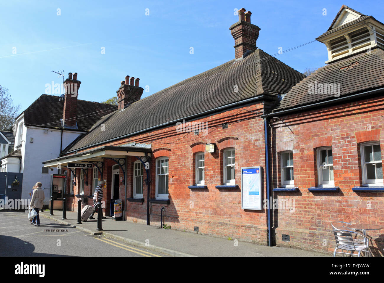 Railway station sign Claygate, Surrey, England, UK Stock Photo Alamy