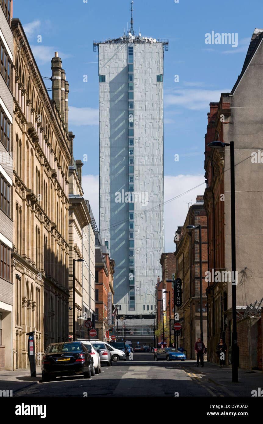 City Tower (formerly the Sunley Building, Piccadilly Plaza) from George Street, Manchester, England, UK Stock Photo