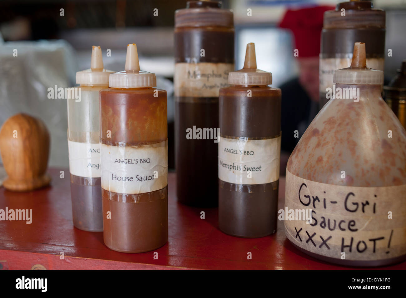 USA GA Savannah Angel's BBQ restaurant in old historic Savannah