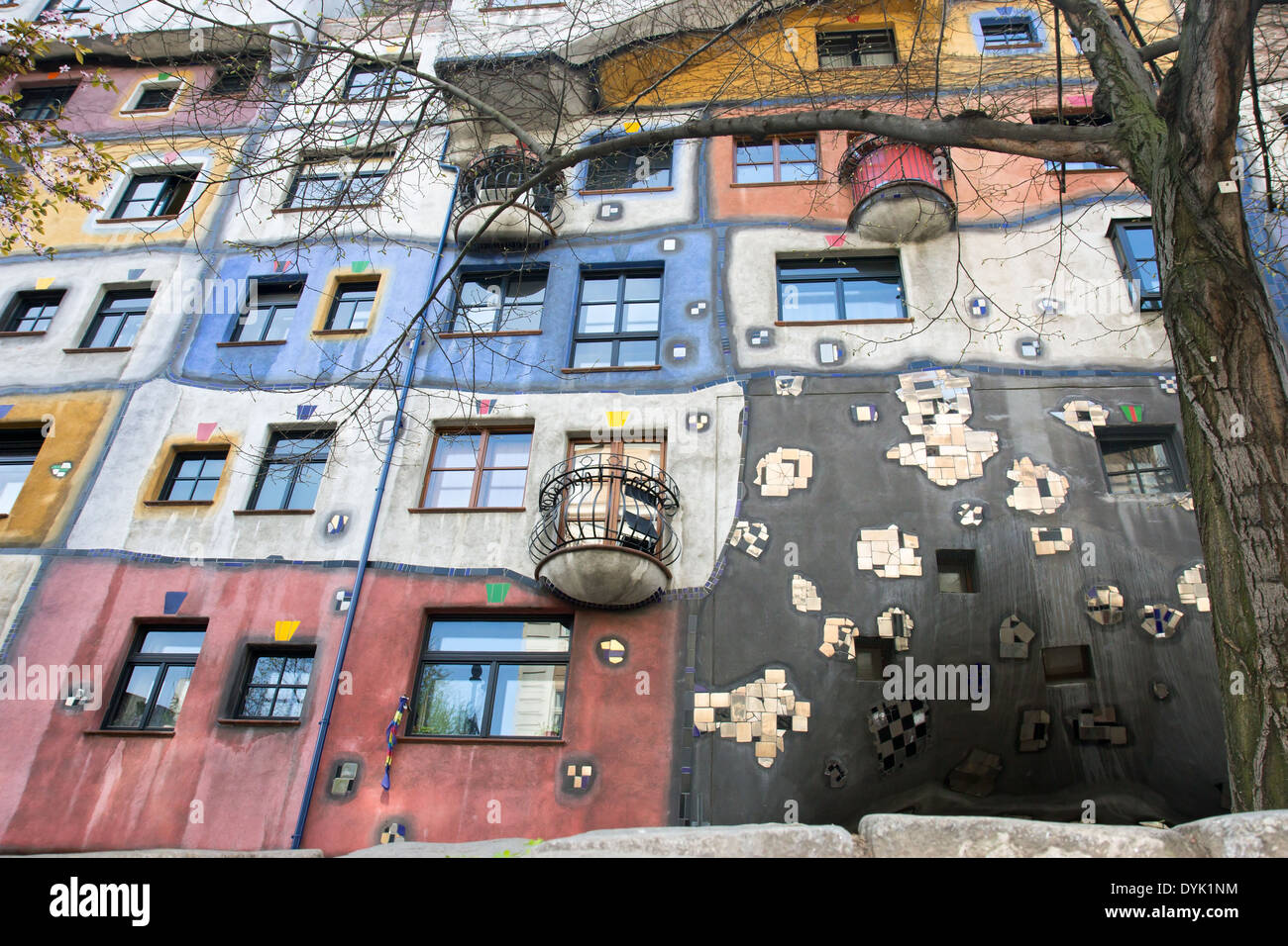 Hundertwasser House Stock Photo