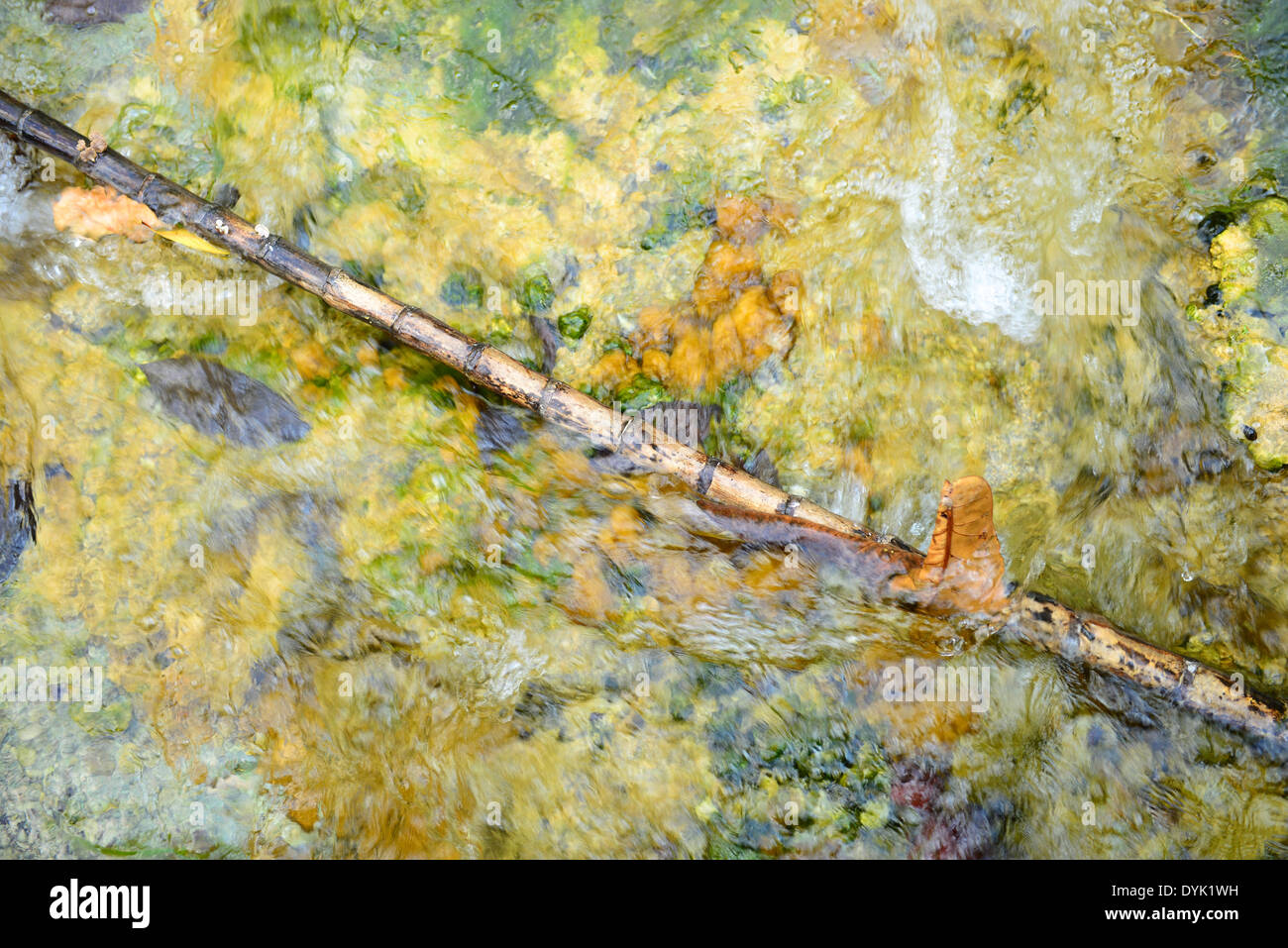 Flowing Water Form Waterfall Stock Photo