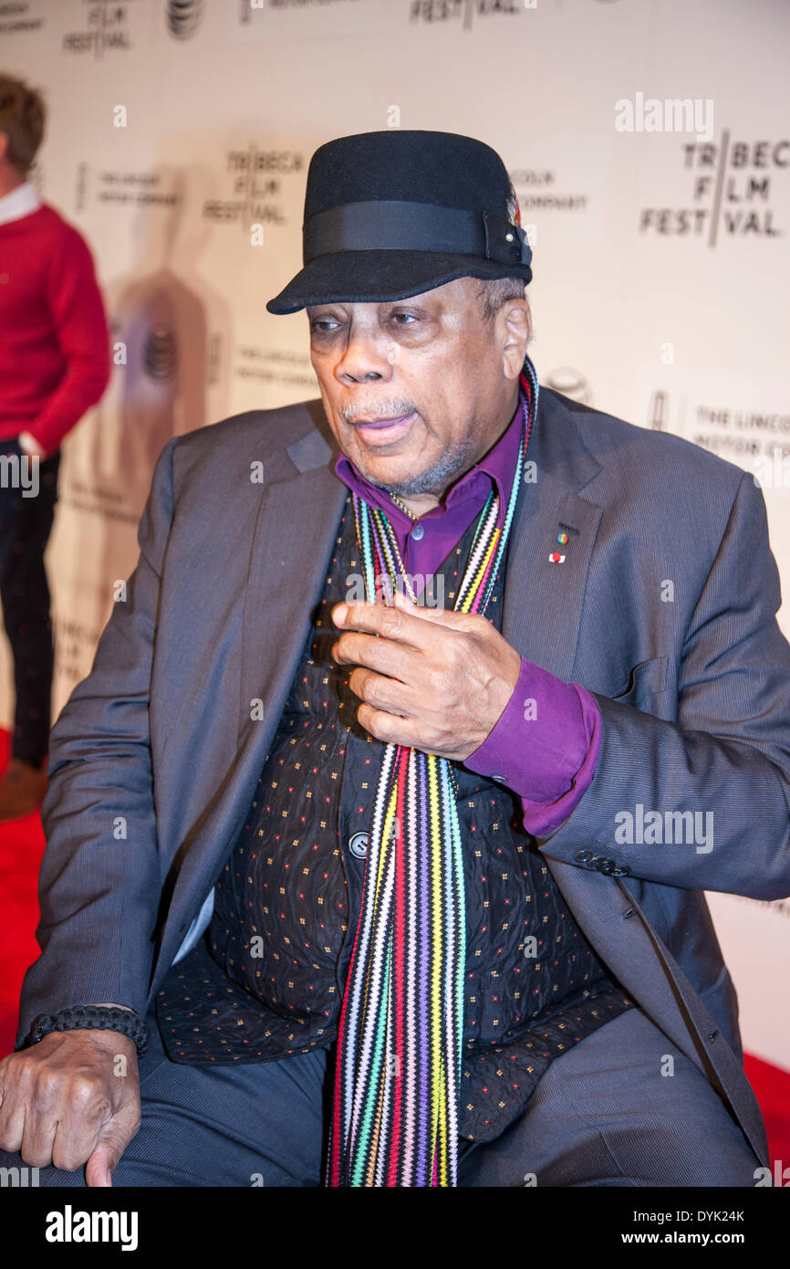 New York, NY, USA April 19, 2014 Record Producer Quincy Jones