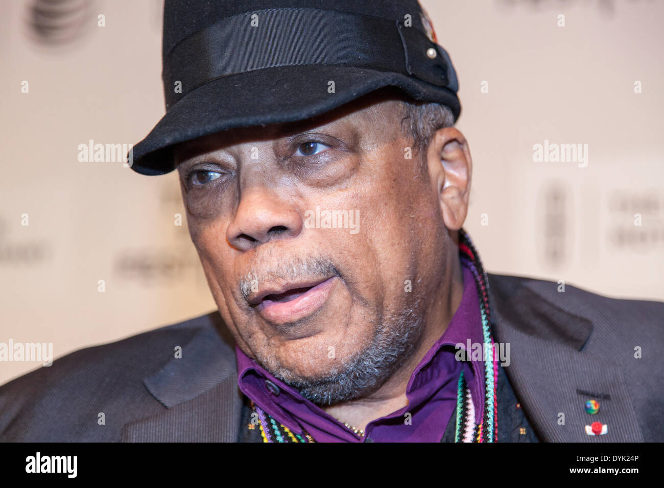 New York, NY, USA April 19, 2014 Record Producer Quincy Jones