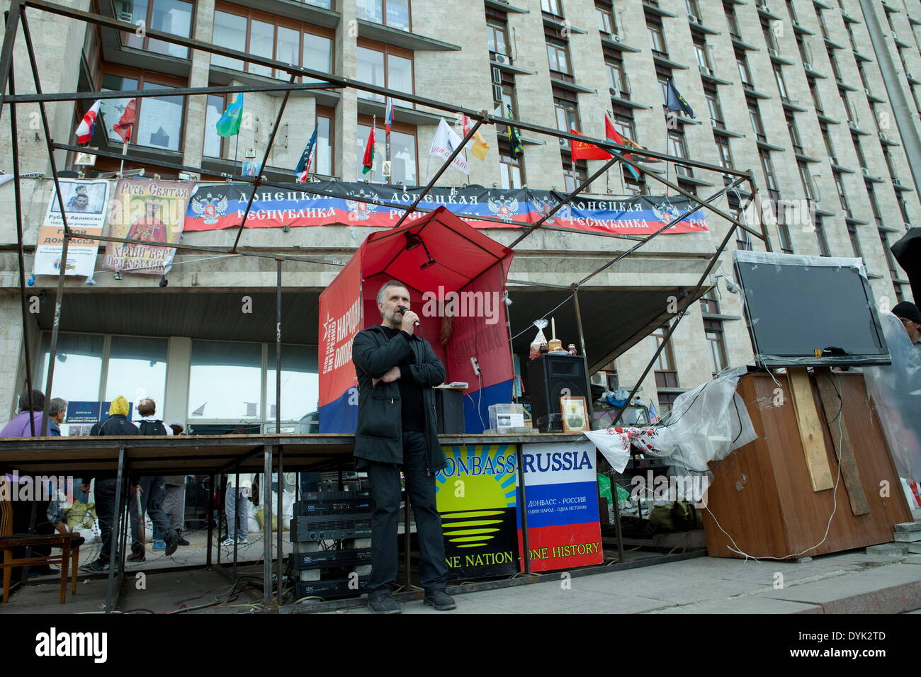 The Russian population of in the Ukraine met today at the