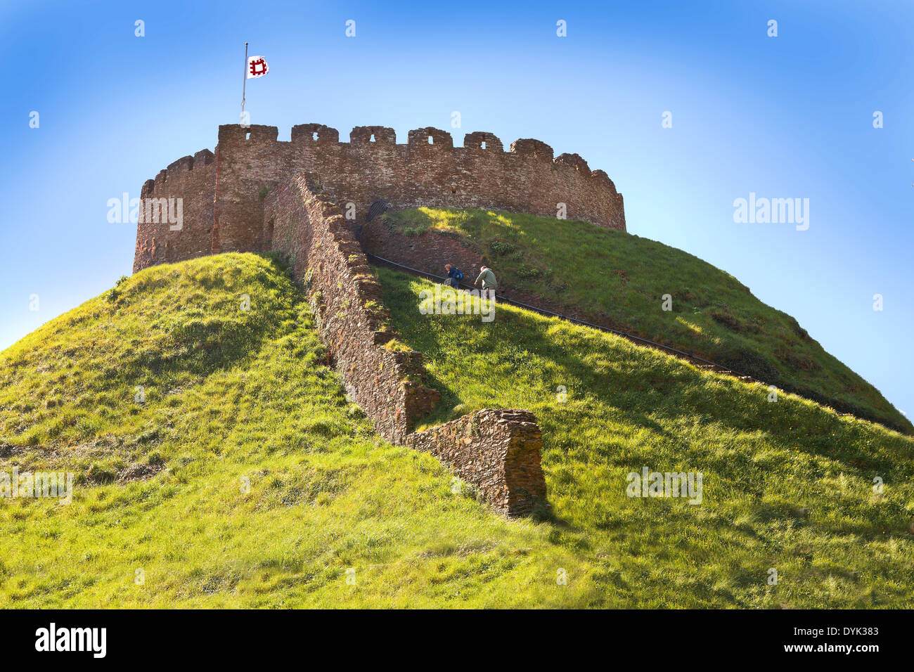Totnes castle, Totnes, Devon, UK Stock Photo