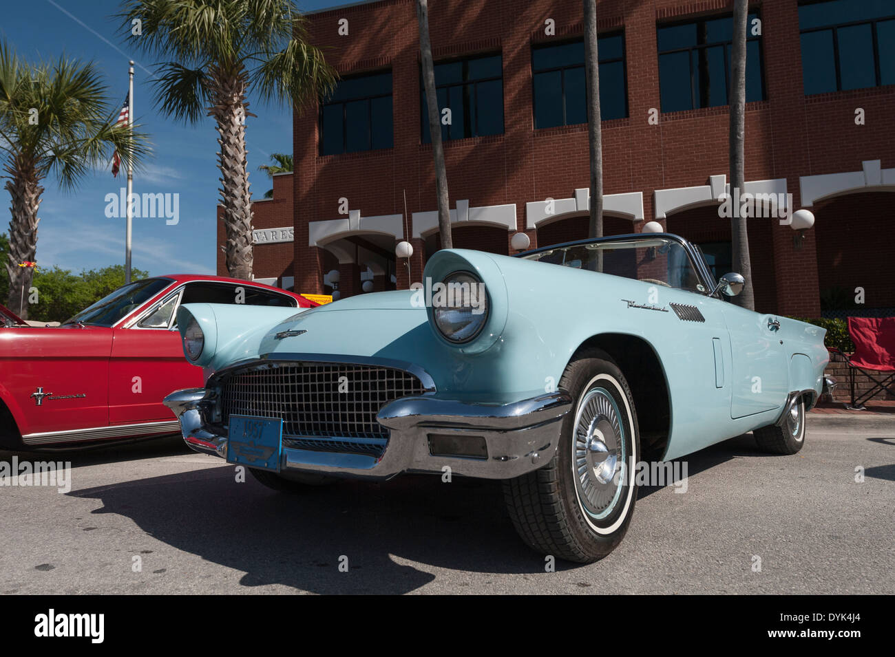 Antique classic automobile show being held at Wooton Park in Tavares