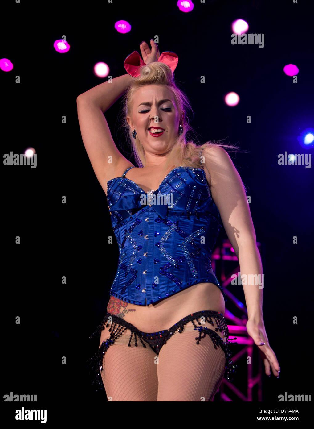 Las Vegas, Nevada, USA. 19th Apr, 2014. BUNNY GALORE competes in the 2014 Miss  Viva Las Vegas contest at Viva Las Vegas, the world's largest rockabilly  party. Credit: Brian Cahn/ZUMAPRESS.com/Alamy Live News, image size:1019x1390