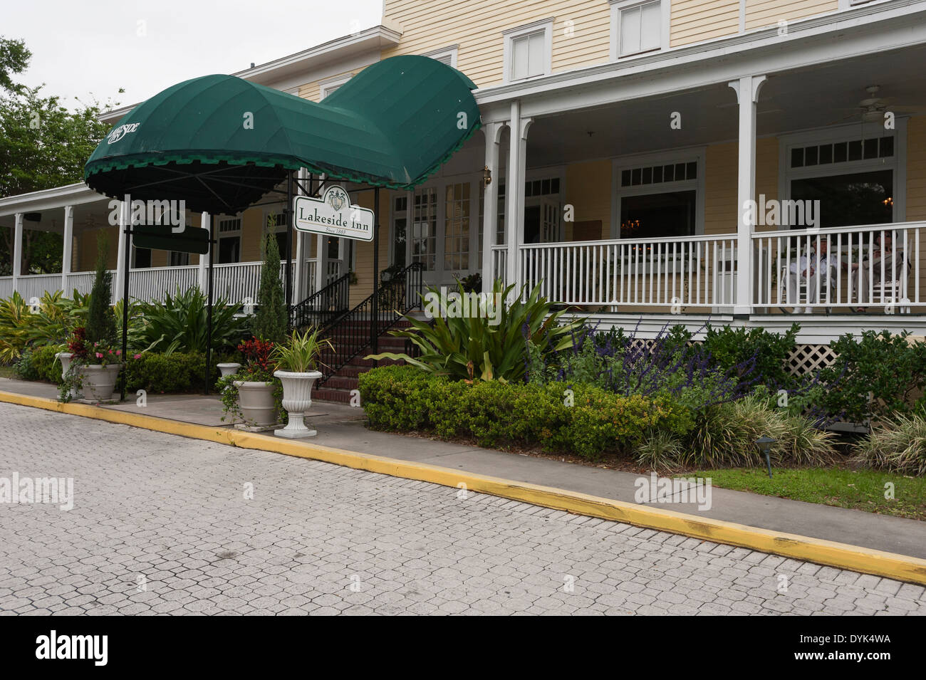 The Historic Victorian on Alexandra Street  at Lakeside Inn in Mount Dora, Florida USA Stock Photo