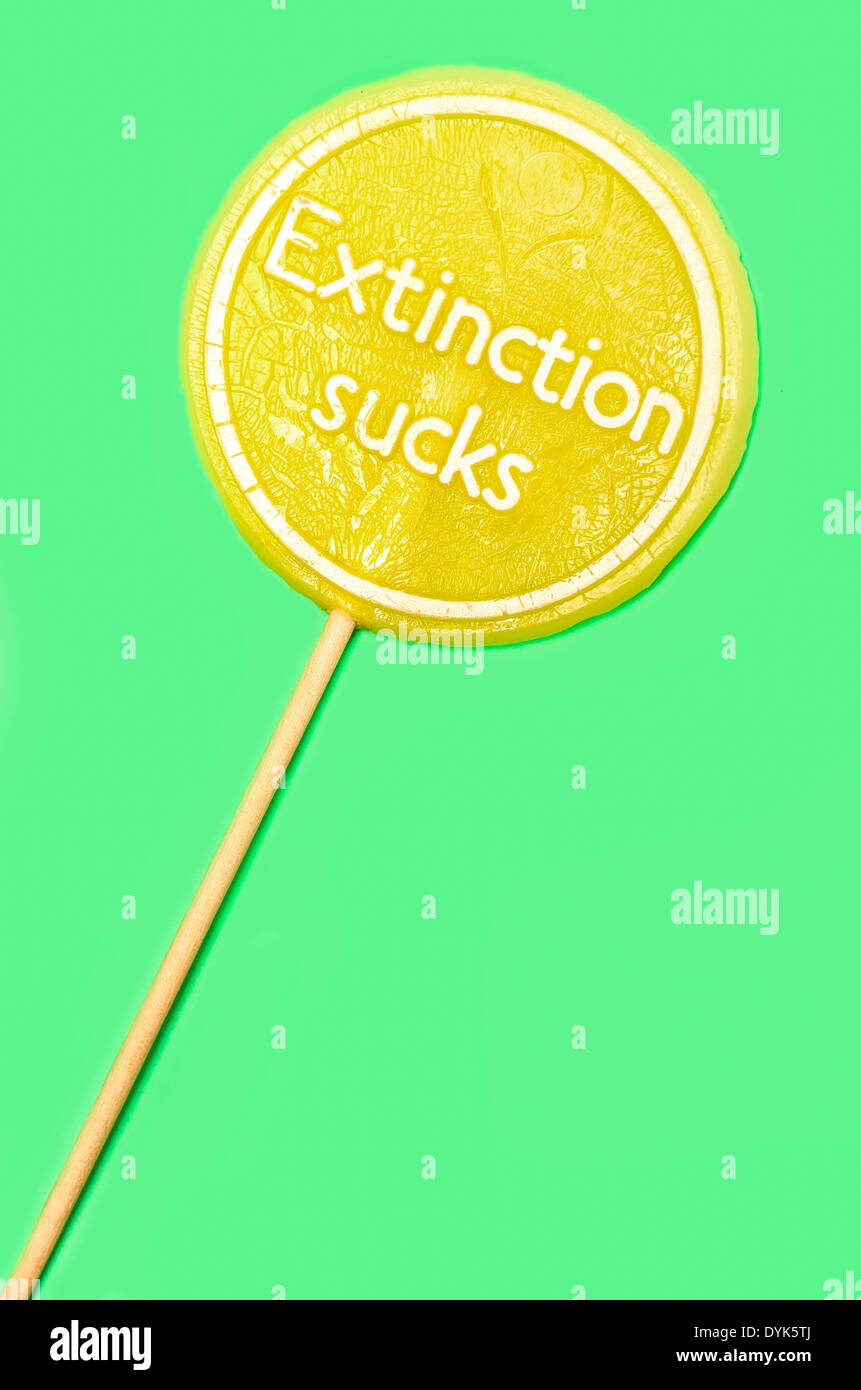 Extinction Sucks Stock Photo