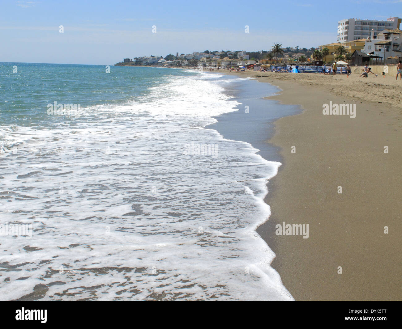 The Beautiful Sandy Beach At La Cala De Mijas Stock Photo Alamy