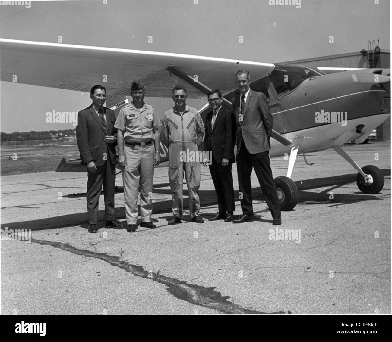 This image features Mort Brown, a renowned test pilot, alongside the ...
