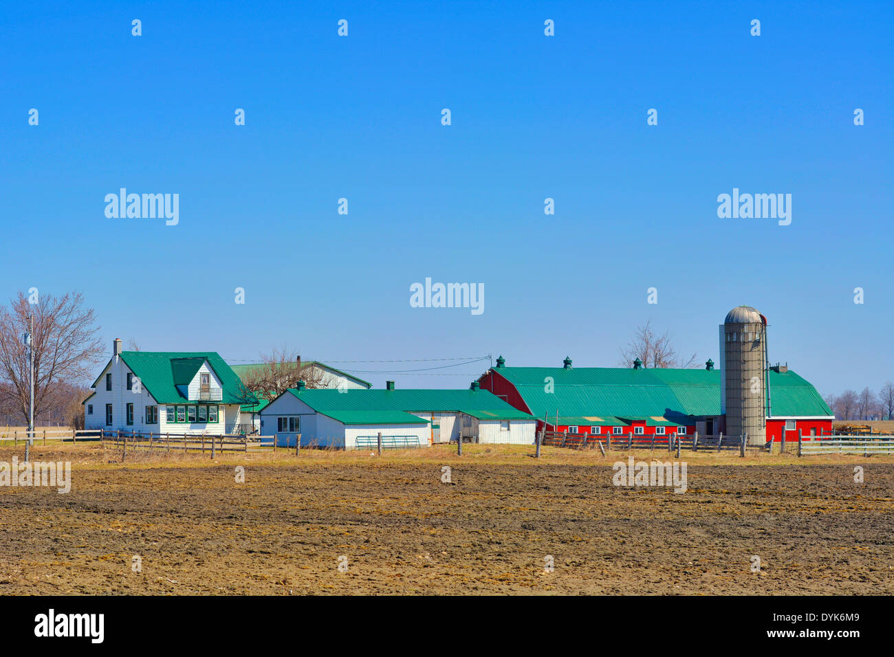 Ontario, Canada, St. Jacobs Village, Farm in Mennonite Country Stock Photo