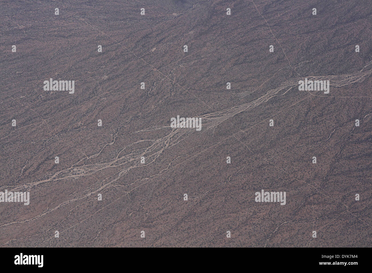 aerial dry wash in desert near Phoenix Arizona Stock Photo Alamy