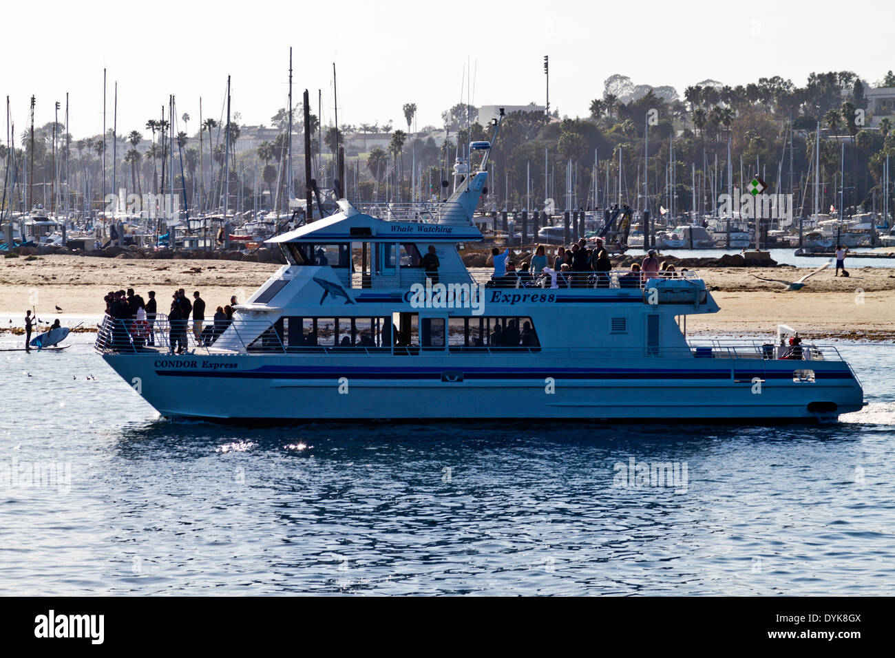 Watching boat harbor hi-res stock photography and images - Alamy