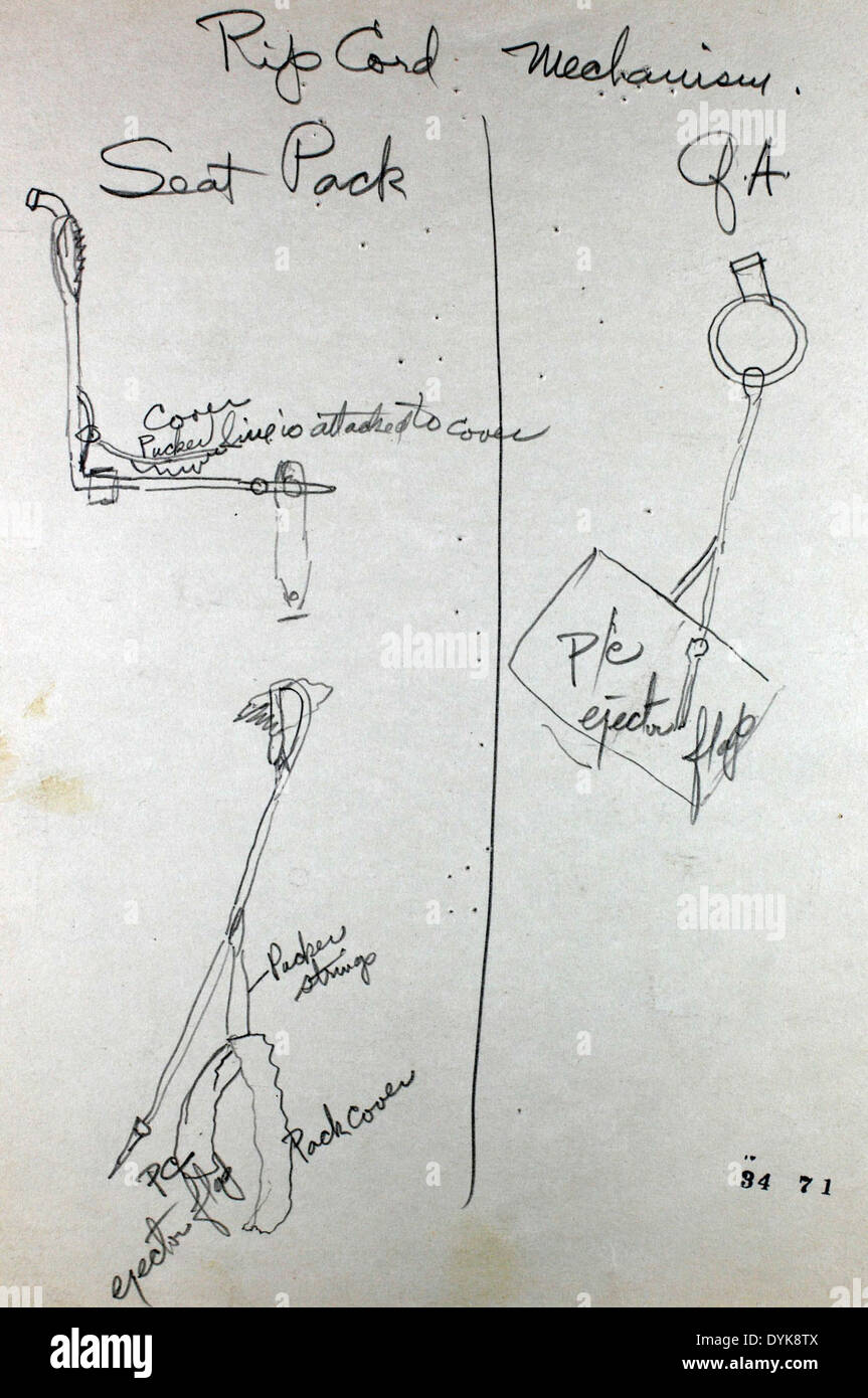 James Ruse Invention James M. Russell's illustration of ripcord mechanisms showcases the ...