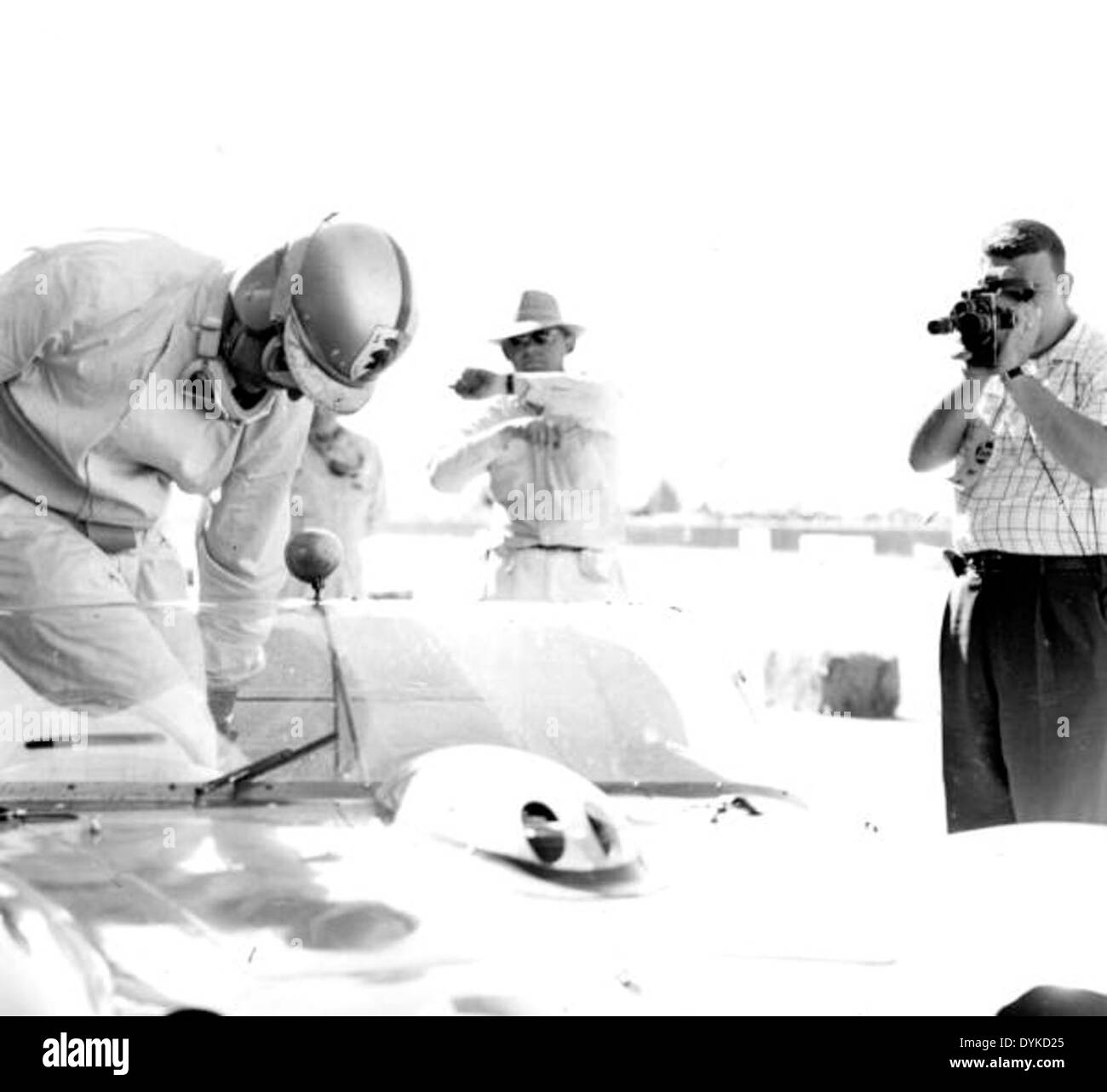 Driver and car at the Grand Prix race - Sebring, Florida Stock Photo