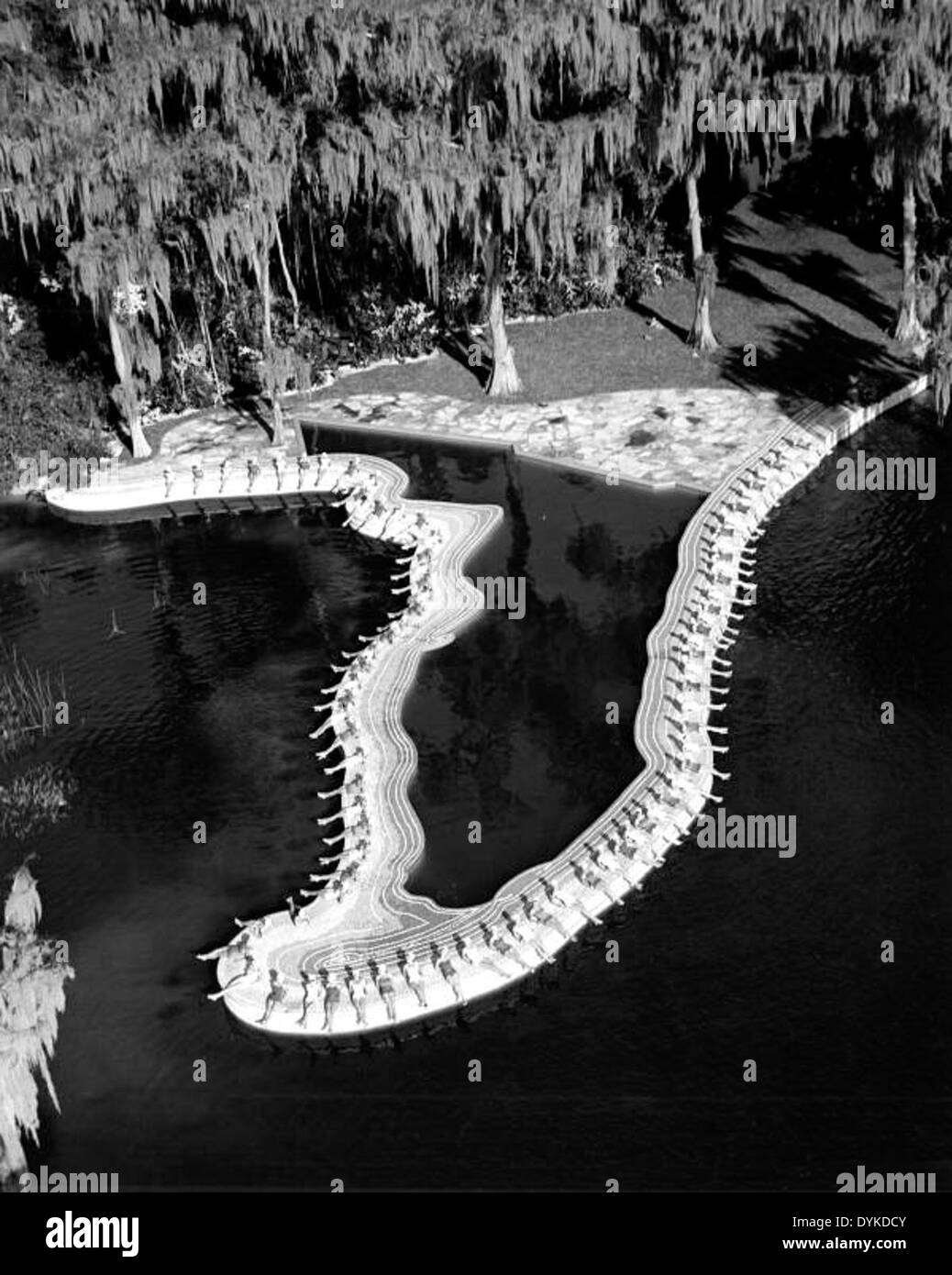 The 'Esther Williams Swimming Pool' - Cypress Gardens Stock Photo