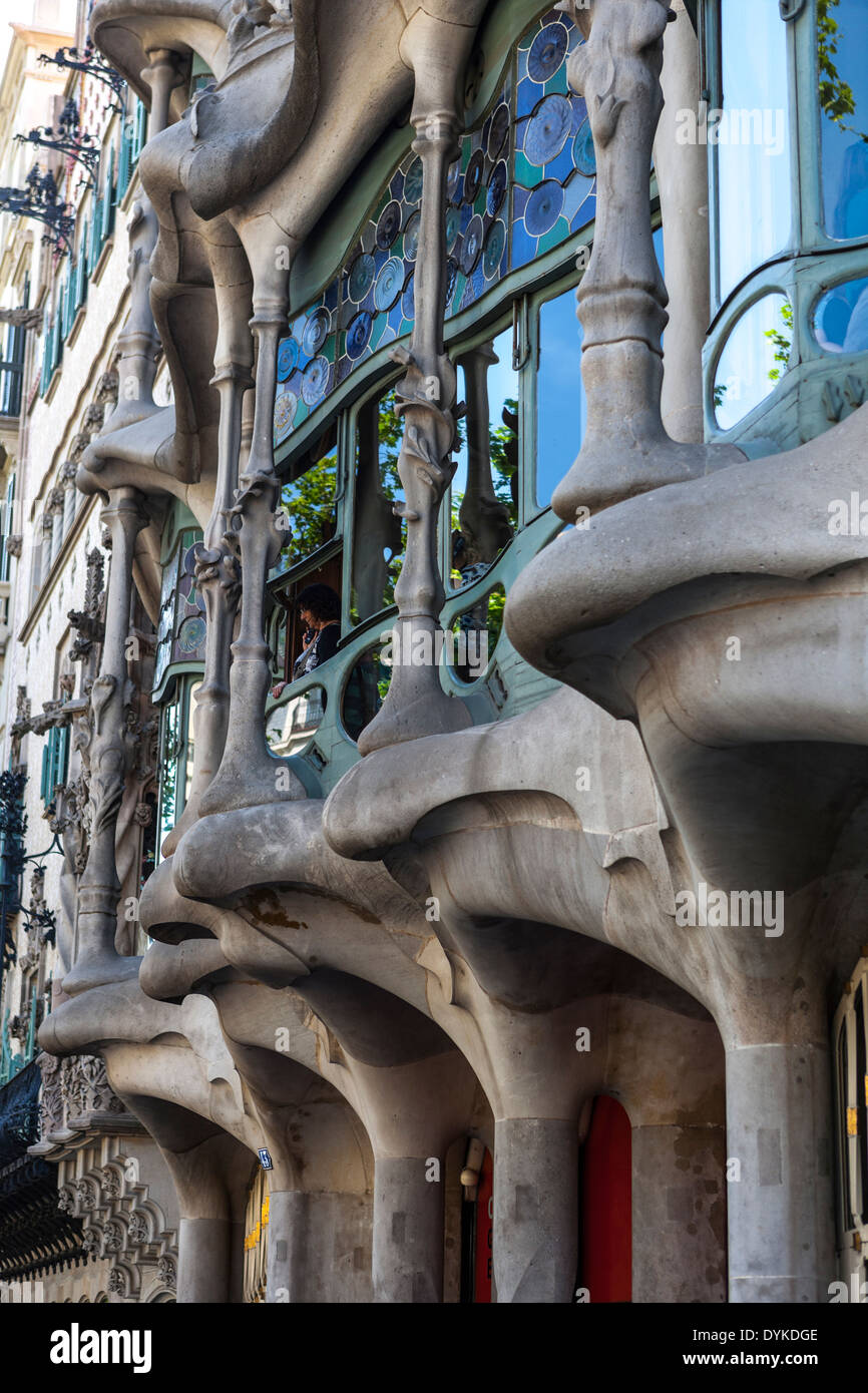 Casa Batllo. Barcelona. Spain. Stock Photo